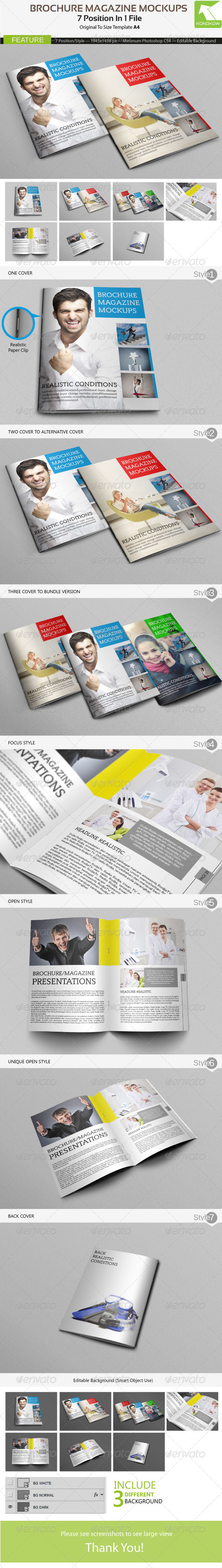 GraphicRiver Brochure Magazine Mockups 4562355 GraphicRiver Brochure Magazine Mockups 4562355