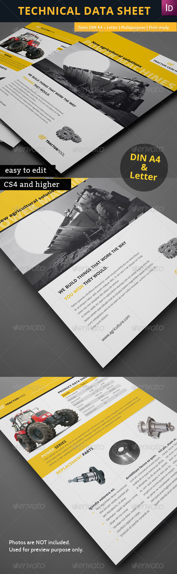 GraphicRiver Technical Data or Product Sheet 4562783 GraphicRiver Technical Data or Product Sheet 4562783