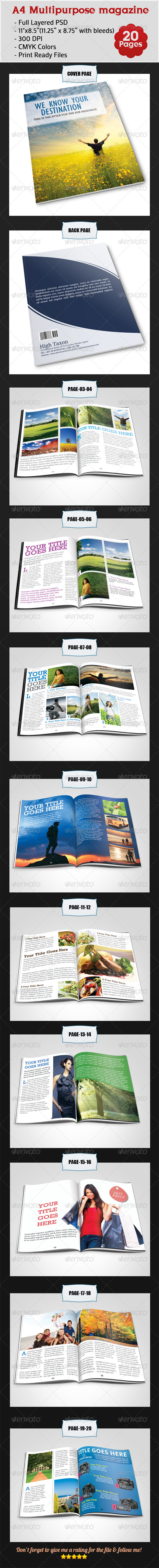 GraphicRiver A4 Multipurpose Magazine 4565297 GraphicRiver A4 Multipurpose Magazine 4565297