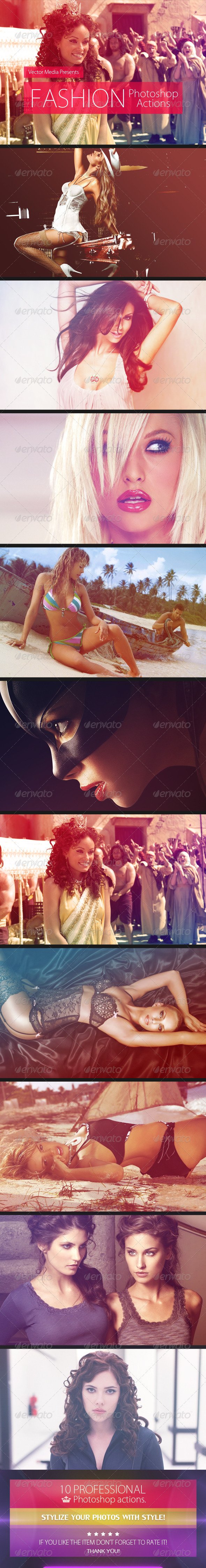 Fashion - Photoshop Actions - Photo Effects Actions