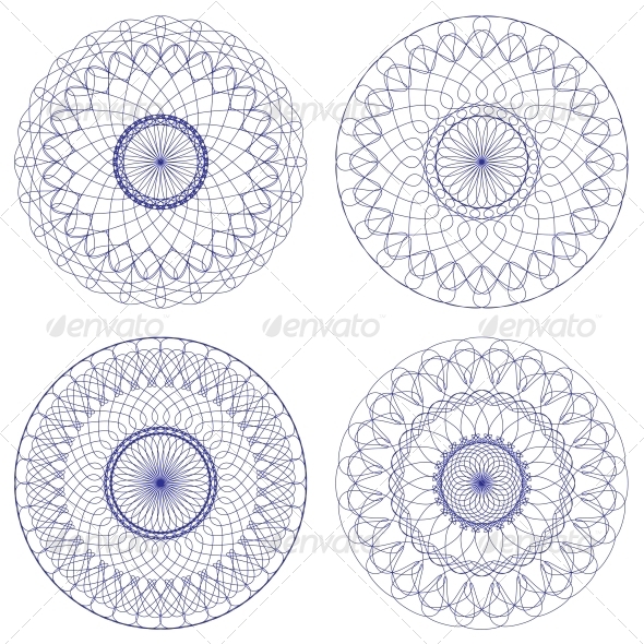 GraphicRiver Set of Vector Guilloche Rosettes 4569109 GraphicRiver Set of Vector Guilloche Rosettes 4569109