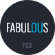 Fabulous - One Page PSD Template - ThemeForest Item for Sale