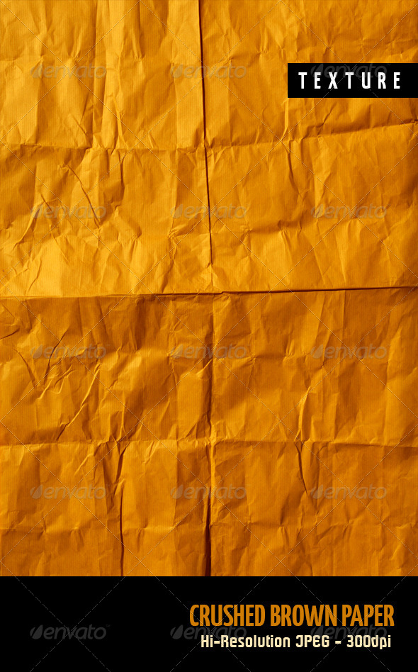 Crushed Brown Paper - Paper Textures