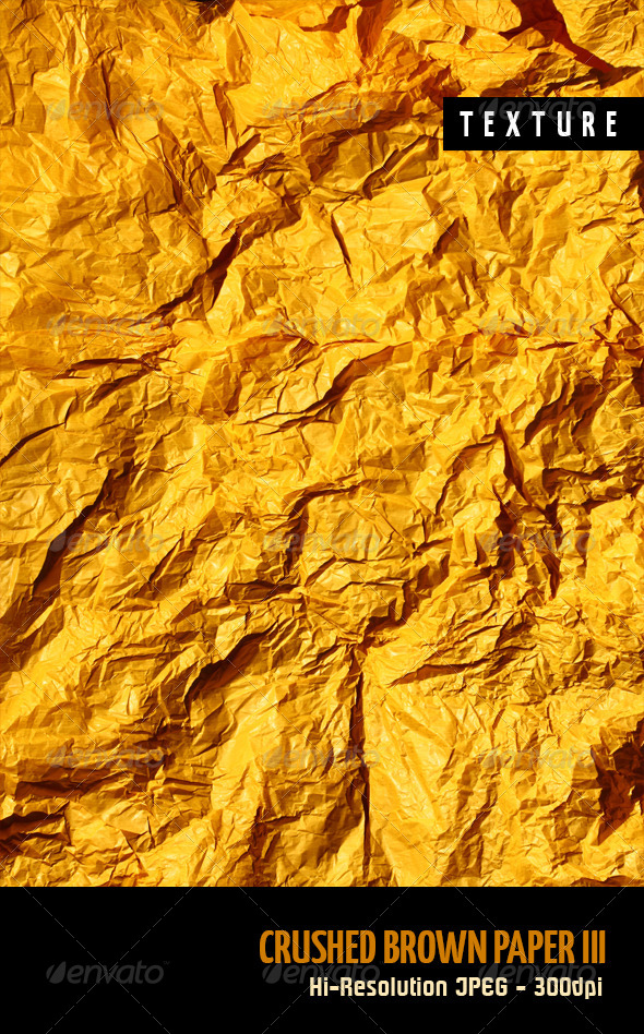 Crushed Brown Paper III - Paper Textures
