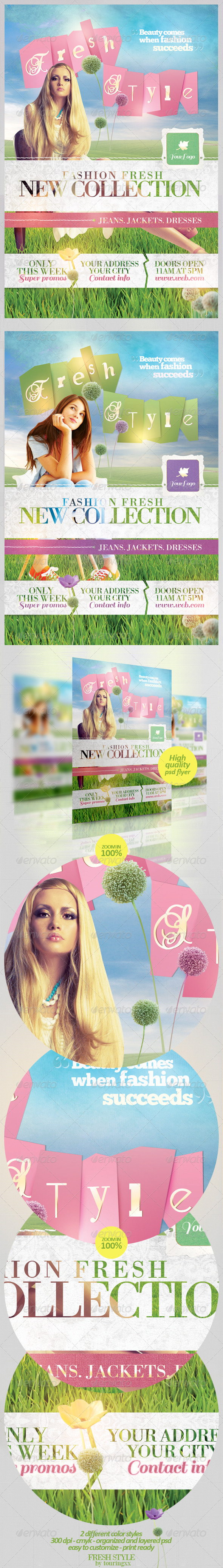 Fresh Style Flyer Template - Flyers Print Templates