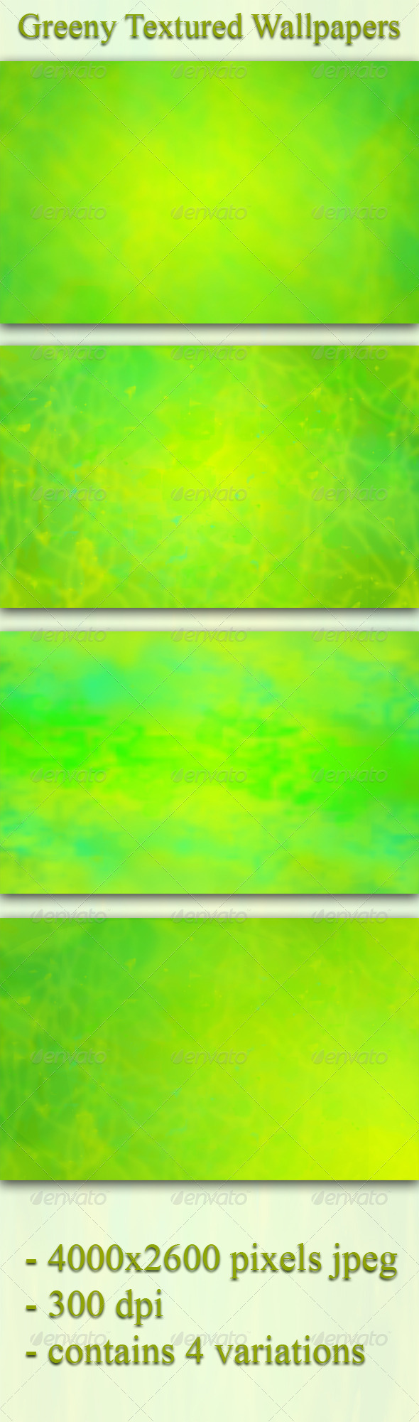 GraphicRiver Greeny Textured Wallpapers 4571470 GraphicRiver Greeny Textured Wallpapers 4571470