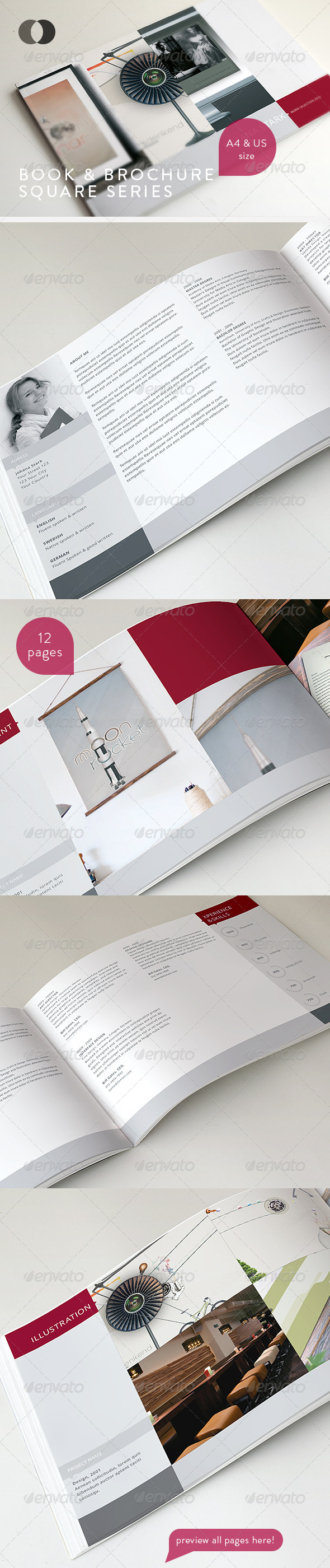 GraphicRiver Books & Brochure Square Series 4573894 GraphicRiver Books & Brochure Square Series 4573894