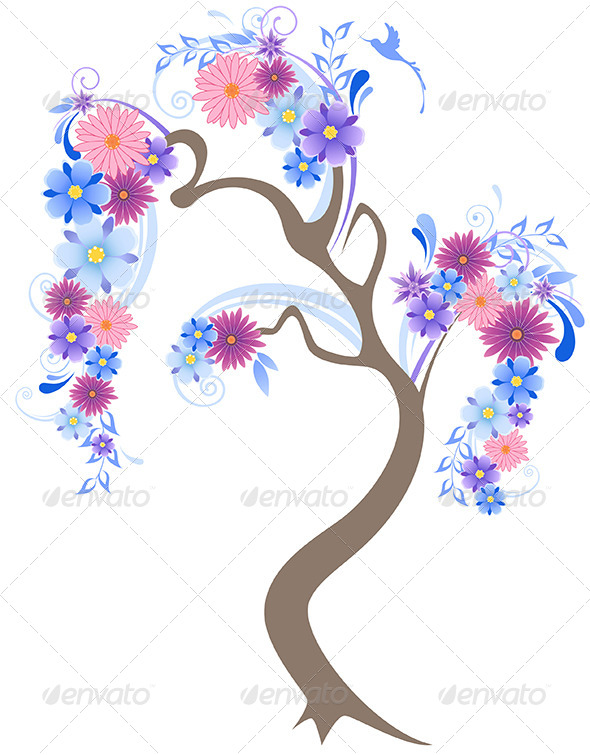 GraphicRiver Flowering Tree 4577562 GraphicRiver Flowering Tree 4577562