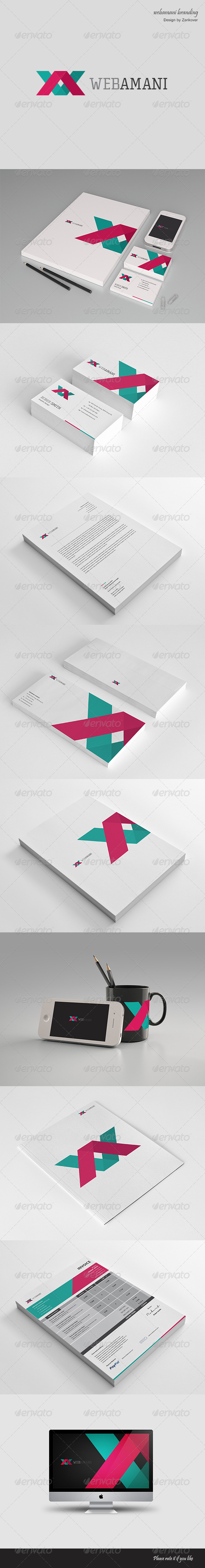 GraphicRiver Webamani Modern Stationary & Invoice 4578202 GraphicRiver Webamani Modern Stationary & Invoice 4578202