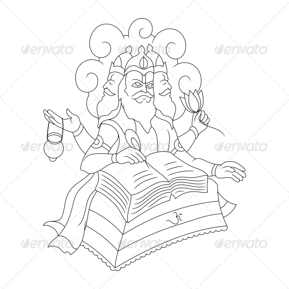 GraphicRiver Brahma Religious Vector Design 4582168 GraphicRiver Brahma Religious Vector Design 4582168
