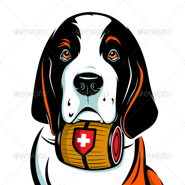 GraphicRiver Saint Bernard Dog Face 4380291 GraphicRiver Saint Bernard Dog Face 4380291