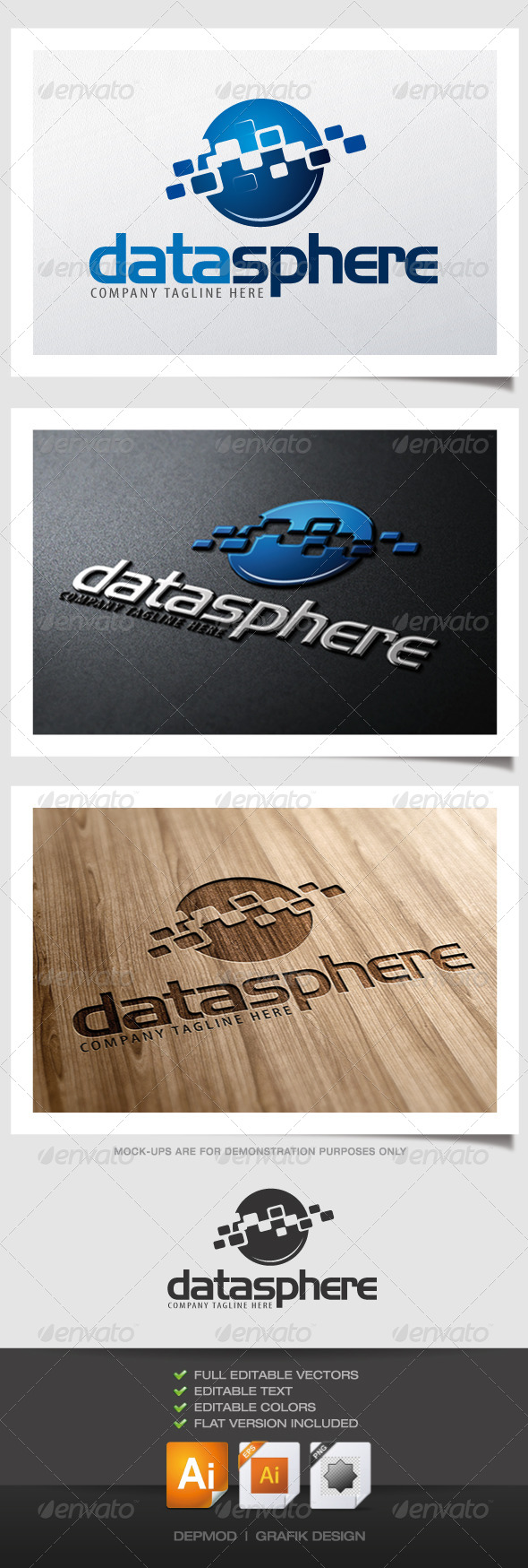 GraphicRiver Data Sphere Logo 4556748 GraphicRiver Data Sphere Logo 4556748