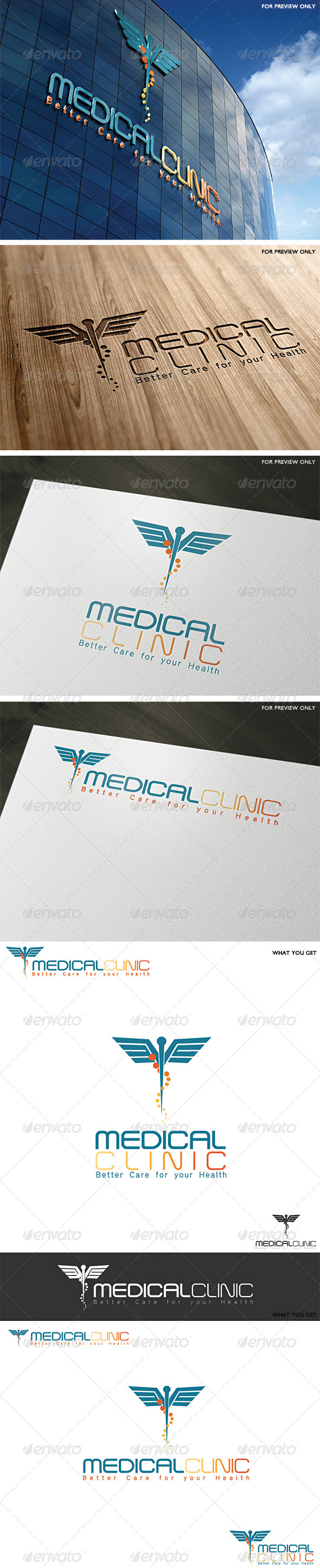 Medical Clinic Logo Template - Vector Abstract