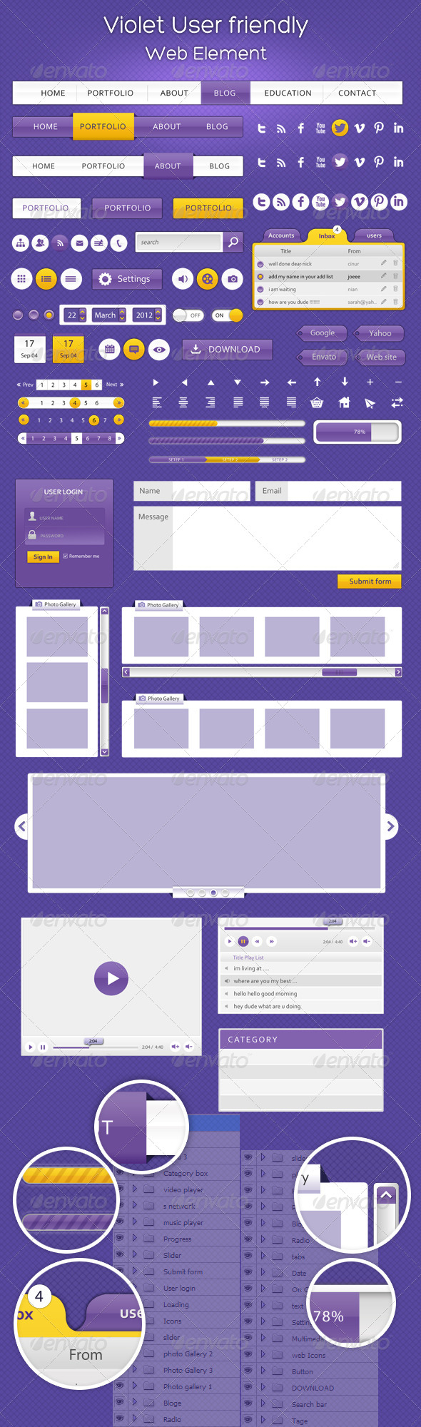 GraphicRiver Violet User Friendly Web Element 4564117 GraphicRiver Violet User Friendly Web Element 4564117