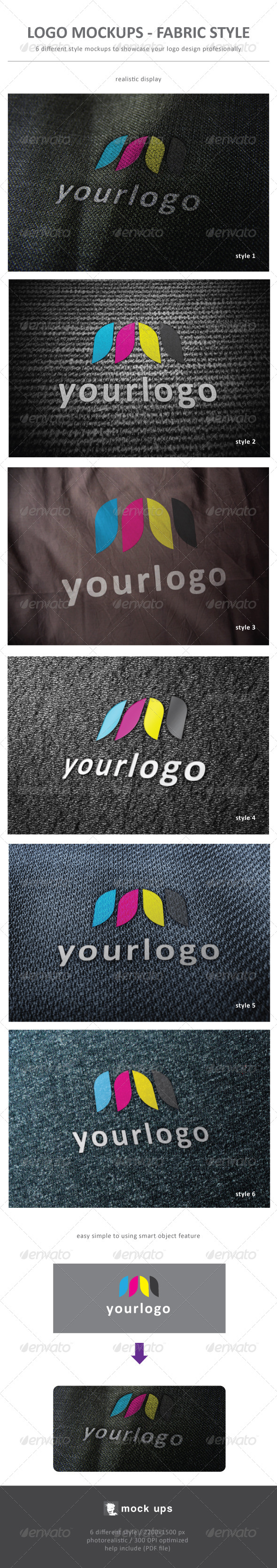 Logo Mockup Fabric Style - Logo Product Mock-Ups