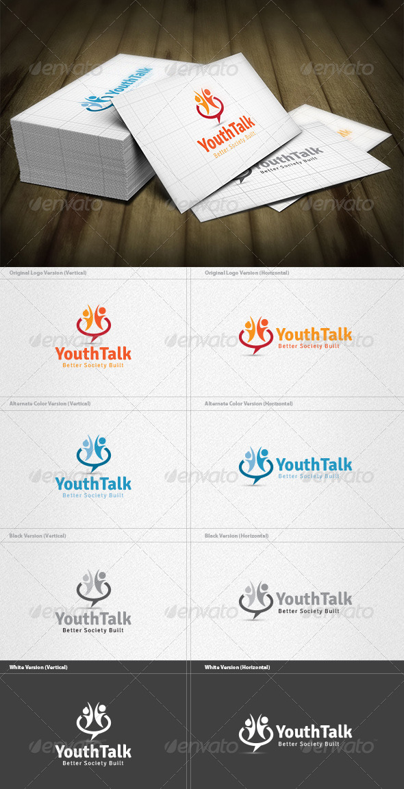 Youth Talk Logo - Humans Logo Templates