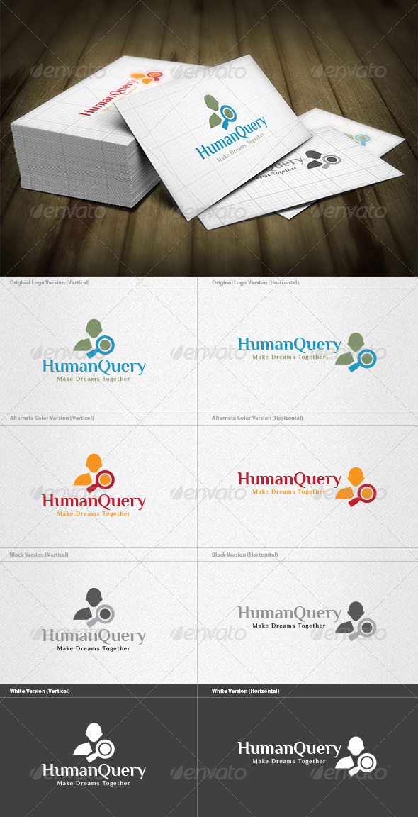 Human Query Logo - Humans Logo Templates