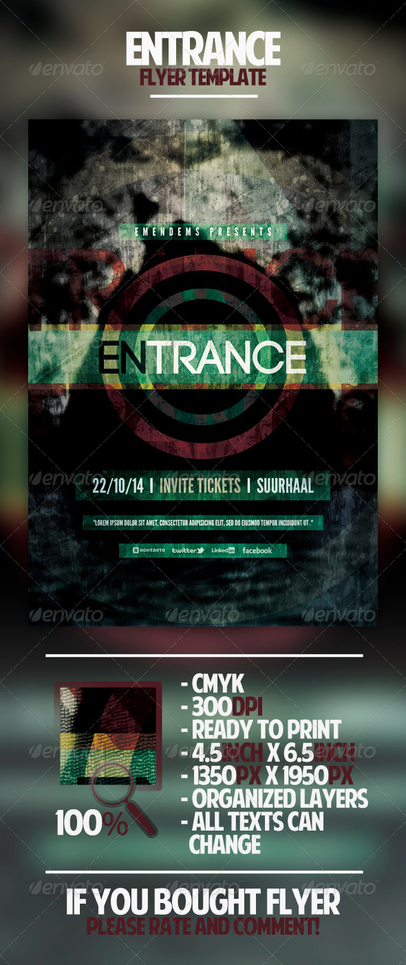 GraphicRiver Entrance Flyer Template 4468845 GraphicRiver Entrance Flyer Template 4468845