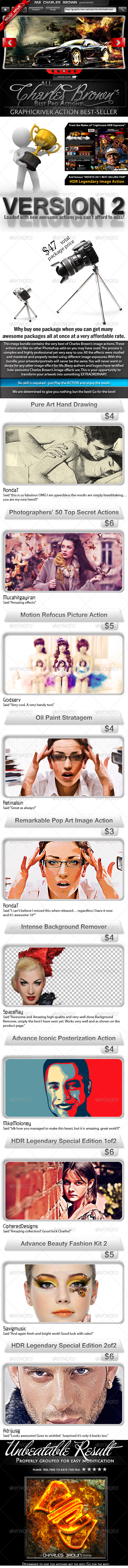All Charles Brown Best Actions Bundle 2 - Photo Effects Actions