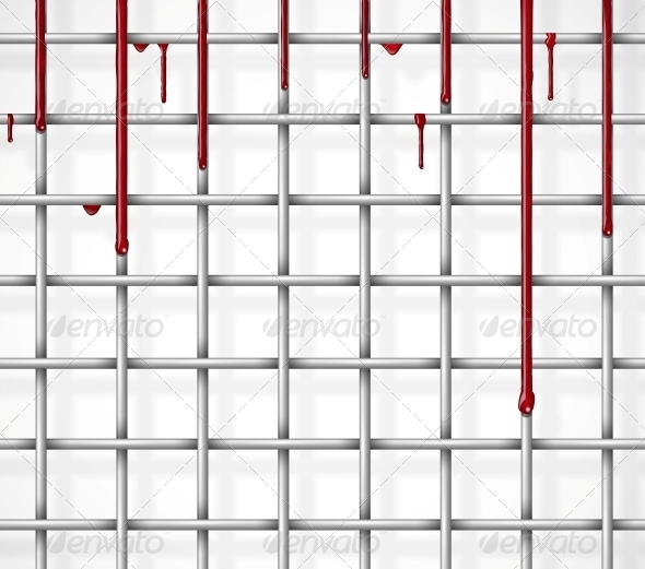 GraphicRiver Cage with Blood 4591913 GraphicRiver Cage with Blood 4591913