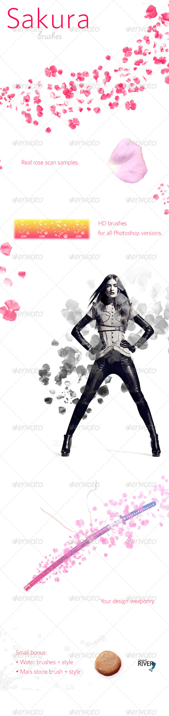 GraphicRiver Sakura Petal Brushes 4592235 GraphicRiver Sakura Petal Brushes 4592235