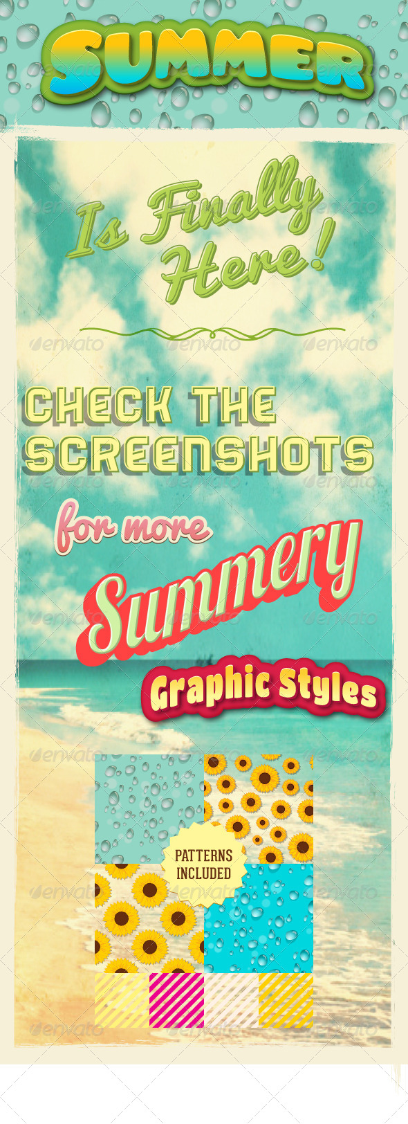 GraphicRiver Summer Graphic Styles For Illustrator 4592829 GraphicRiver Summer Graphic Styles For Illustrator 4592829