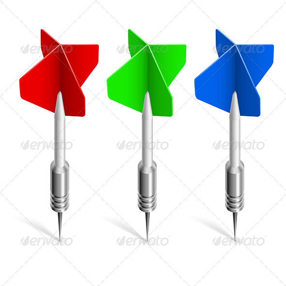 GraphicRiver Three Colorful Darts 4592912 GraphicRiver Three Colorful Darts 4592912