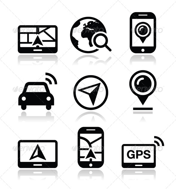 GraphicRiver GPS Navigation Travel Vector Icons Set 4592939 GraphicRiver GPS Navigation Travel Vector Icons Set 4592939