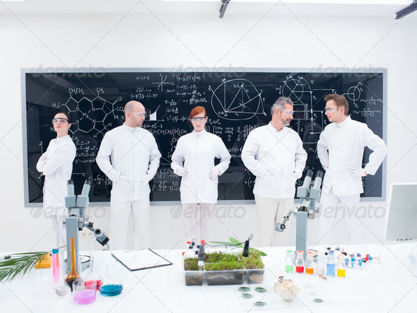 laboratory researcher team