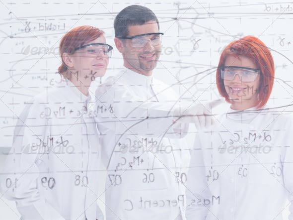 teacher and student in lab - Stock Photo - Images