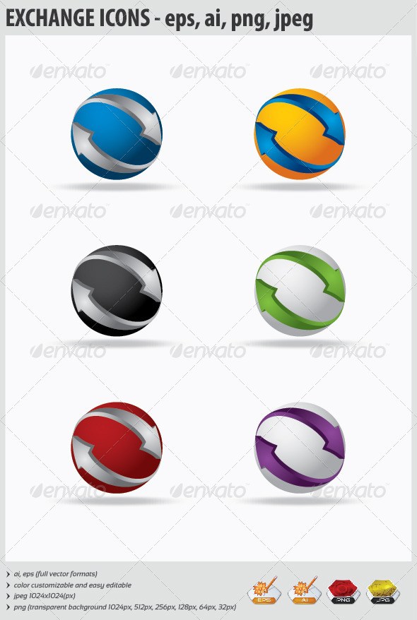 Exchange Icons - Web Icons