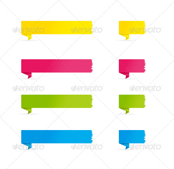 GraphicRiver Folded Color Banners 4594677 GraphicRiver Folded Color Banners 4594677