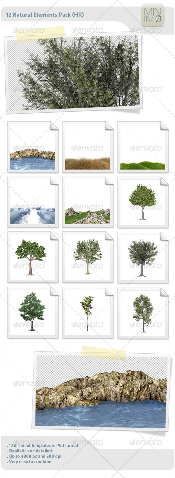 GraphicRiver 12 Natural Elements Pack HR 4514104 GraphicRiver 12 Natural Elements Pack HR 4514104