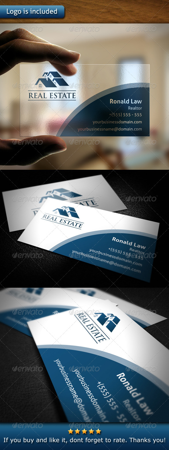 GraphicRiver Real Estate Business Card 4598129 GraphicRiver Real Estate Business Card 4598129