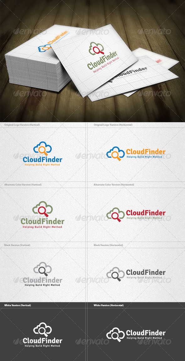 Cloud Finder Logo - Symbols Logo Templates