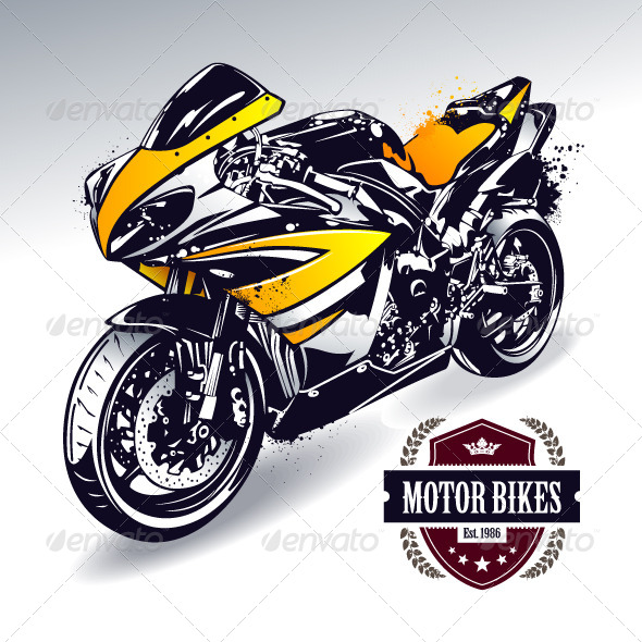 GraphicRiver Sport Motorbike 4602559 GraphicRiver Sport Motorbike 4602559
