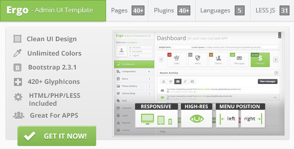 ThemeForest Ergo Admin UI Template 4602755 ThemeForest Ergo Admin UI Template 4602755