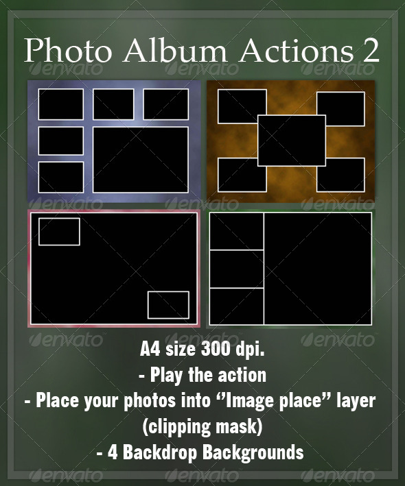 GraphicRiver Photo Album Actions 2 4603772 GraphicRiver Photo Album Actions 2 4603772