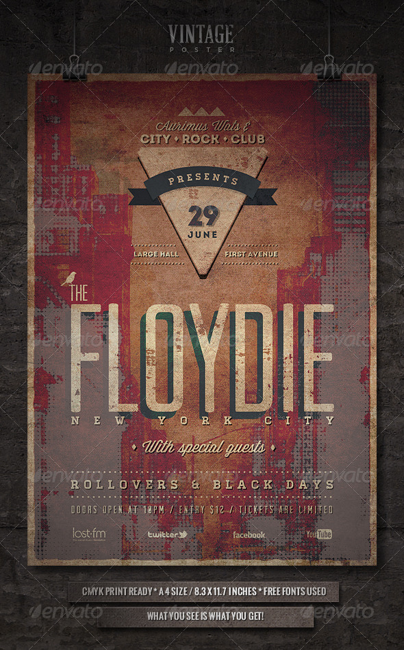 GraphicRiver Vintage Poster Flyer I 4605459 GraphicRiver Vintage Poster Flyer I 4605459