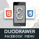 DuoDrawer Mobile Retina | HTML5 &amp; CSS3 And iWebApp - ThemeForest Item for Sale