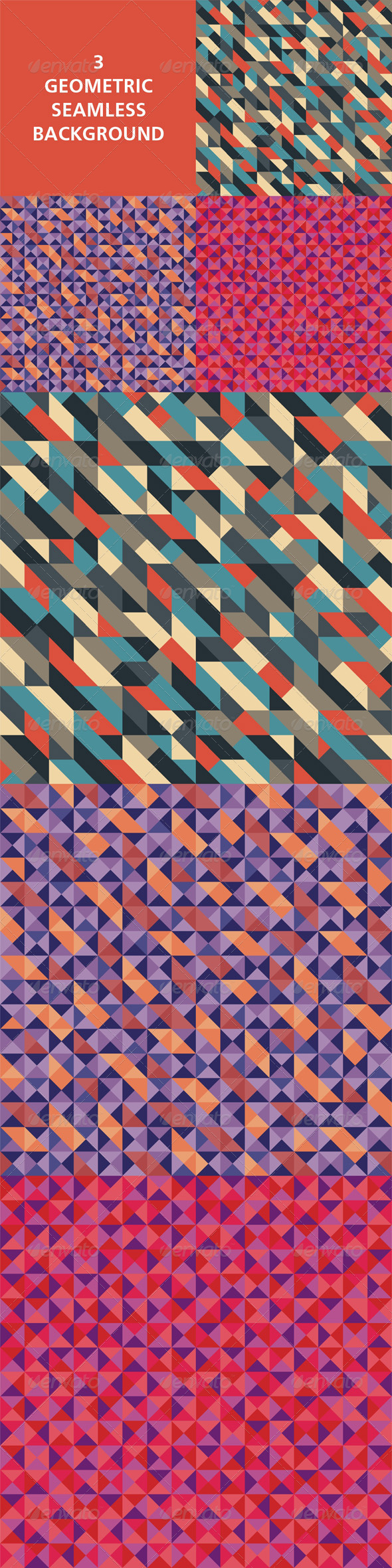 Geometric Seamless Background 02 - Backgrounds Decorative