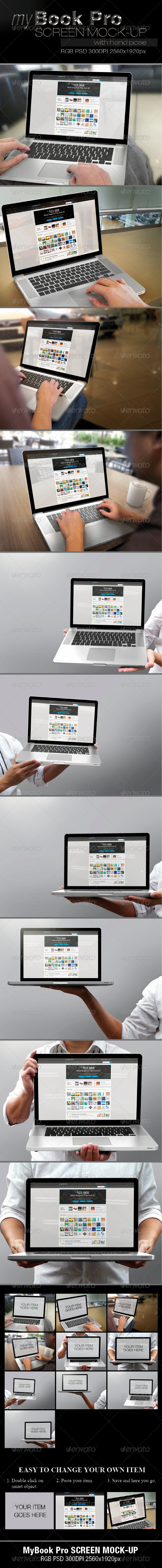 GraphicRiver myBook Pro Screen Mock-up with Hand Pose 4609053 GraphicRiver myBook Pro Screen Mock-up with Hand Pose 4609053