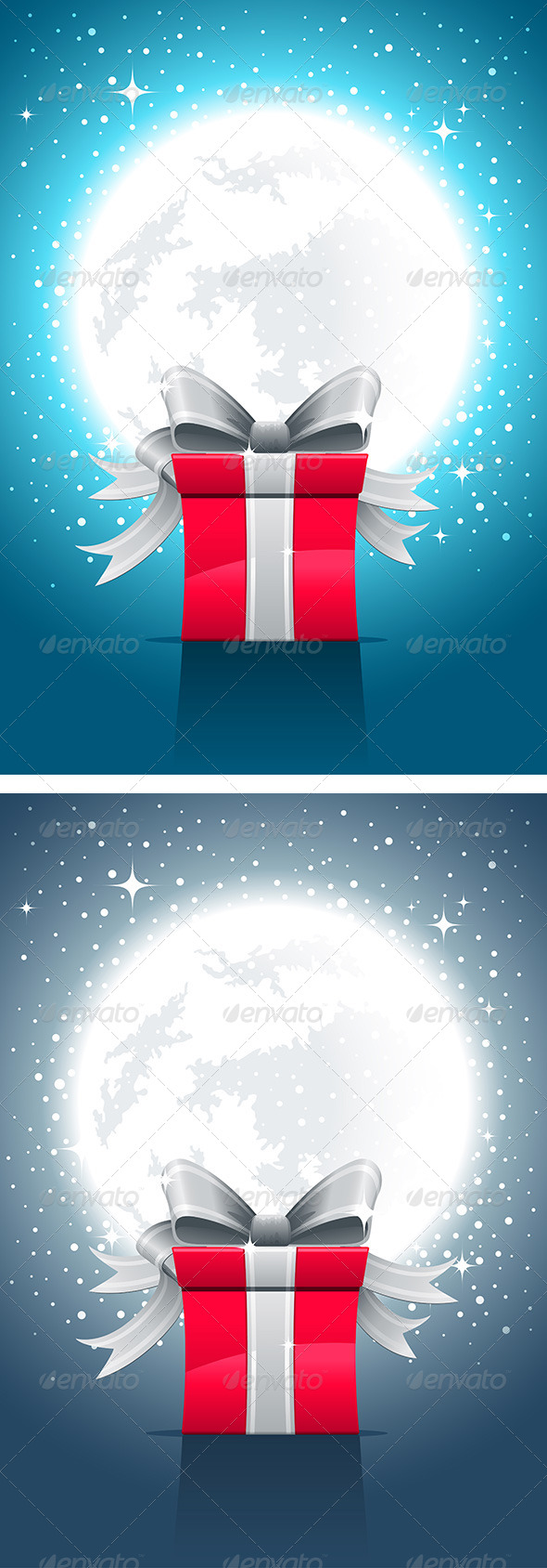 GraphicRiver Fullmoon Night And Gift Box 4611464 GraphicRiver Fullmoon Night And Gift Box 4611464
