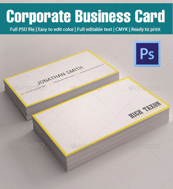 GraphicRiver Corporate Business Card 4611661 GraphicRiver Corporate Business Card 4611661