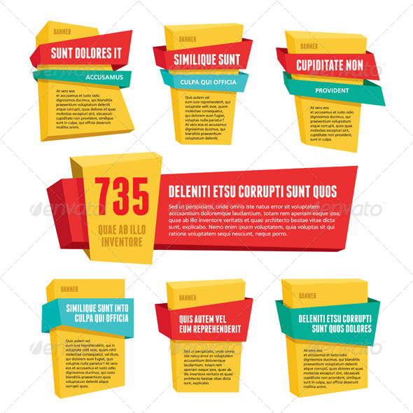 Vector Labels & Banners - Decorative Vectors
