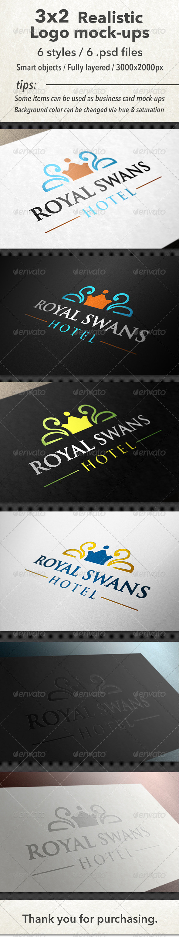 GraphicRiver 3x2 Realistic Logo Mock-Ups 4547133 GraphicRiver 3x2 Realistic Logo Mock-Ups 4547133