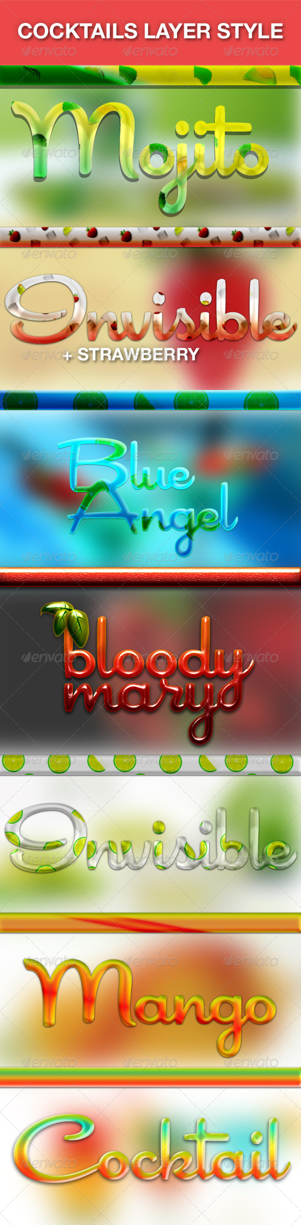 GraphicRiver Cocktails Drinks Layer Style 4616383 GraphicRiver Cocktails Drinks Layer Style 4616383