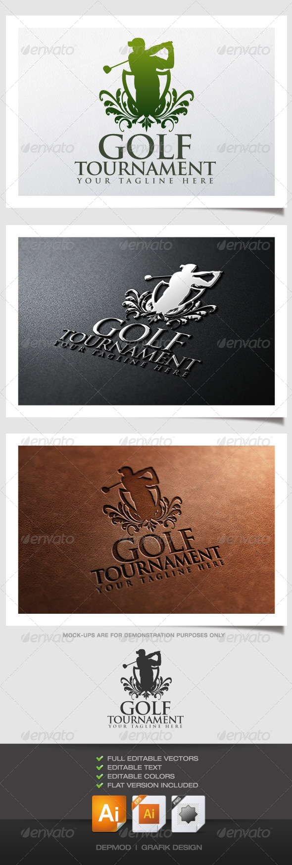GraphicRiver Golf Tournament Logo 4574304 GraphicRiver Golf Tournament Logo 4574304