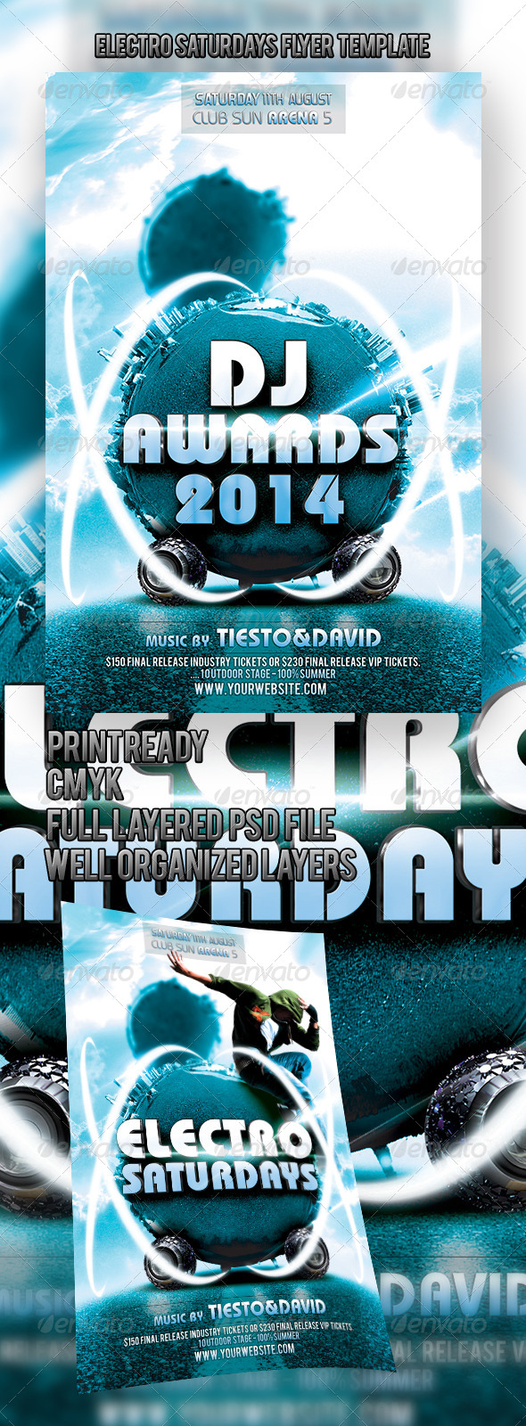 GraphicRiver Electro Saturdays Flyer Template 4618949 GraphicRiver Electro Saturdays Flyer Template 4618949