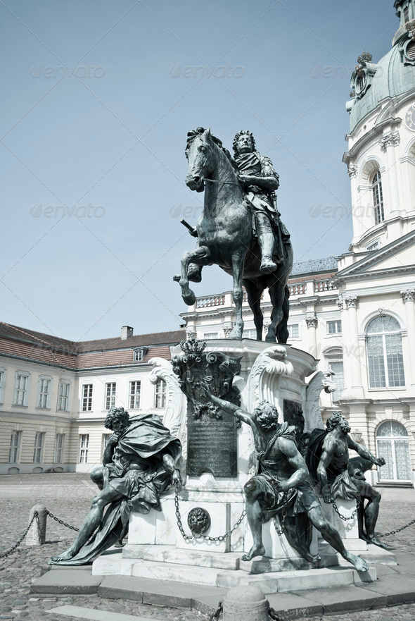 Statue Friedrich Wilhelm I in Berlin - Stock Photo - Images